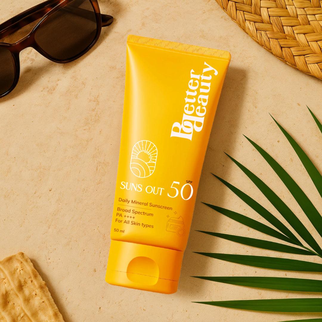 Better Beauty Suns Out SPF 50 Daily Mineral Sunscreen, 50ml