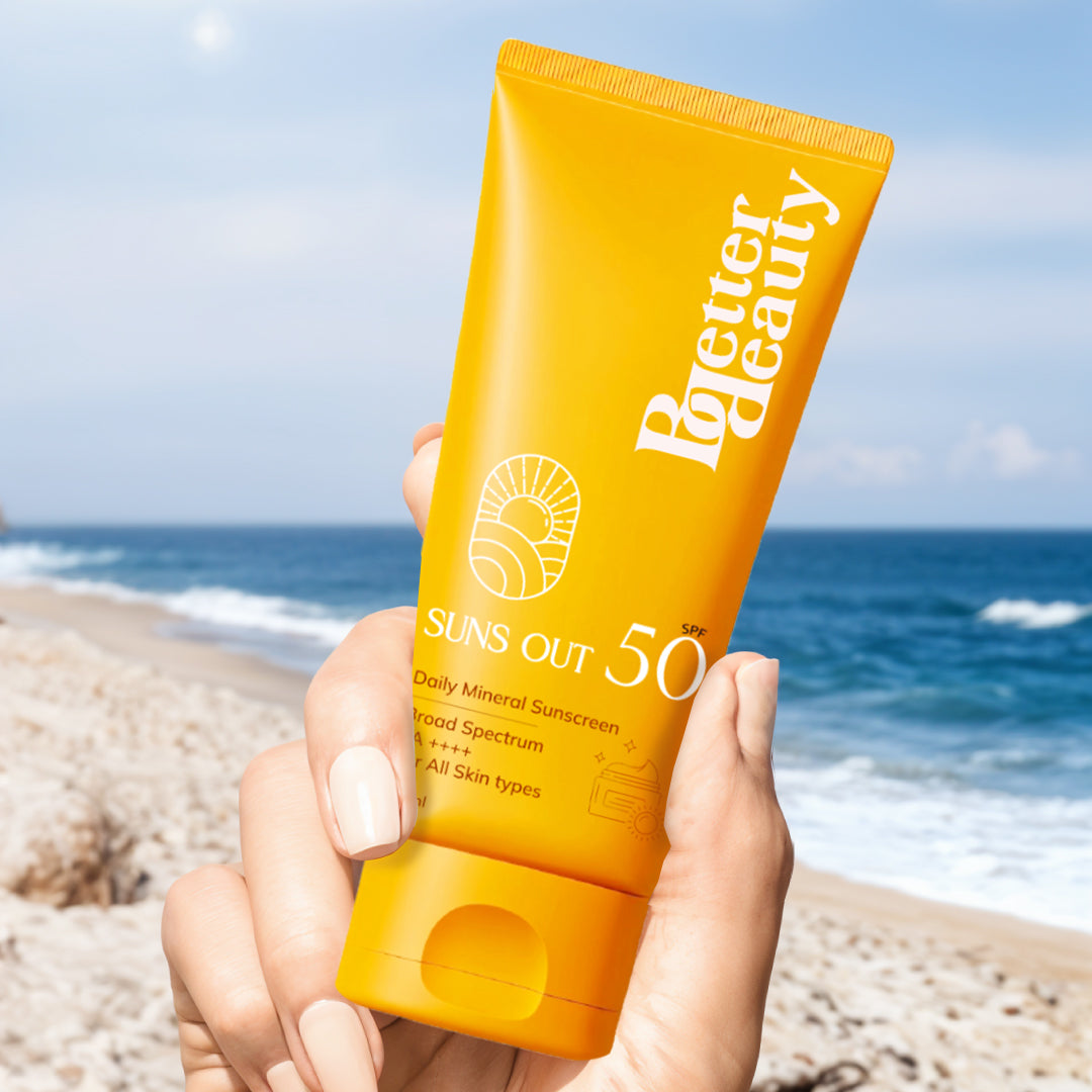 Better Beauty Suns Out SPF 50 Daily Mineral Sunscreen, 50ml